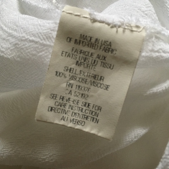 HELMUT LANG White Viscose Crepe Blouse XS - Picture 4 of 5